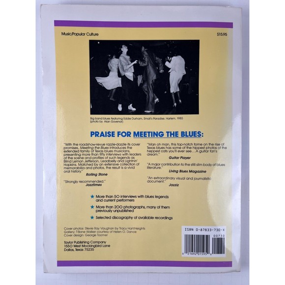Vintage 1988 Stevie Ray Vaughan Coffee Table Book Meeting the Blues - Picture 2 of 7